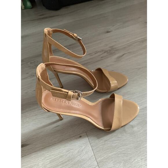 Rebecca Allen Patent Leather Sandal Heels Size 8 - Picture 5 of 5